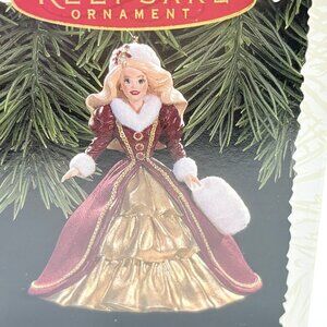 Holiday Barbie Keepsake Ornament 1996 Collectors Series Handcrafted Patricia And